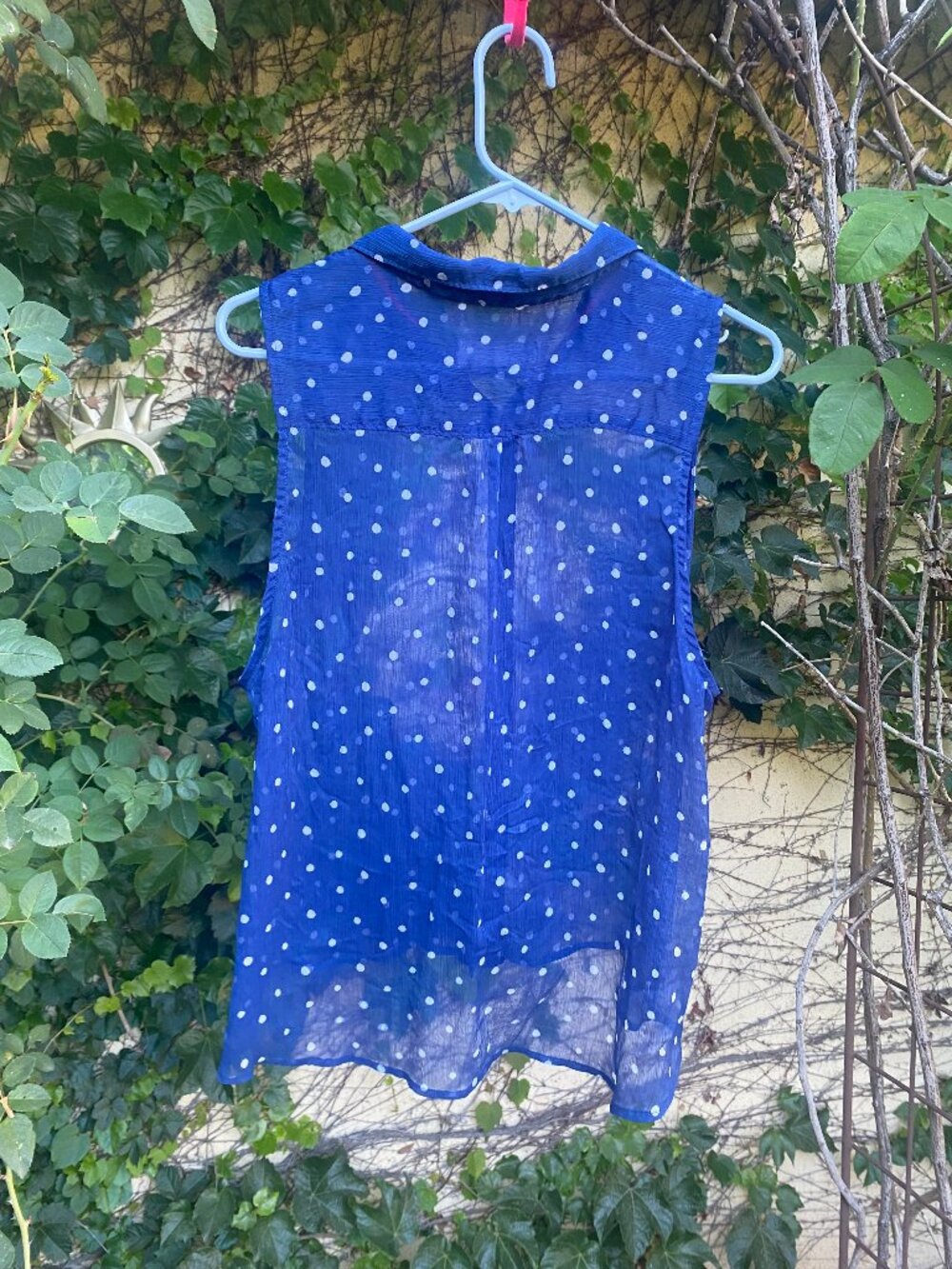 Abercrombie & Fitch Women's Blue Sleeveless Top Large - Picture 4 of 7